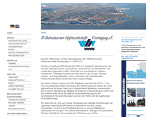 Tablet Screenshot of hafenwirtschaft-whv.de